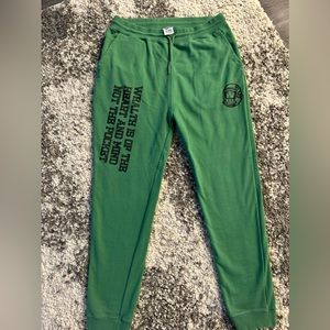 Men’s Billionaire Boys Club- Green Sweats, 3X, Worn once, Zipper pockets